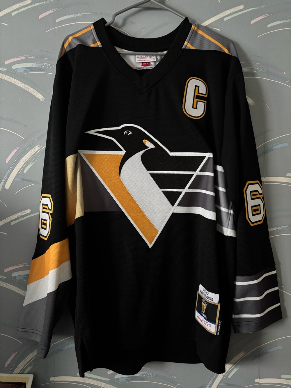 Mitchell & Ness Pittsburgh Penguins Power Play Mario Lemieux Jersey